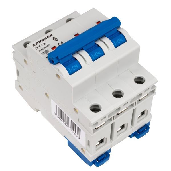 Miniature Circuit Breaker (MCB) AMPARO 10kA, D 6A, 3-pole image 4