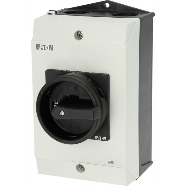 Safety switch, P1, 32 A, 3 pole, 1 N/O, 1 N/C, STOP function, With black rotary handle and locking ring, Lockable in position 0 with cover interlock, image 27