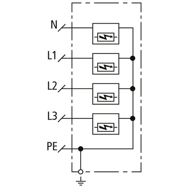 Type 1+2+3 comb. arrester DEHNshield ZP Basic 2 for TN-S systems image 3