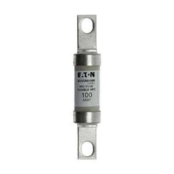 Fuse-link, low voltage, 100 A, AC 600 V, DC 250 V,  HRCII-C, 22 x 111 mm, CSA image 1