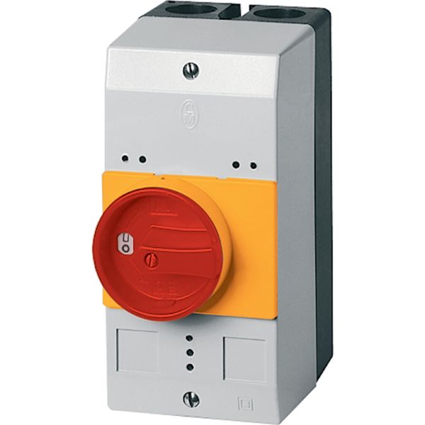 Insulated enclosure, IP55_x, rotary handle red yellow, for PKZ0 image 5