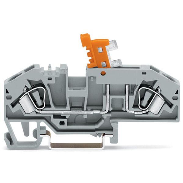 2-conductor disconnect terminal block with test option orange disconne image 3