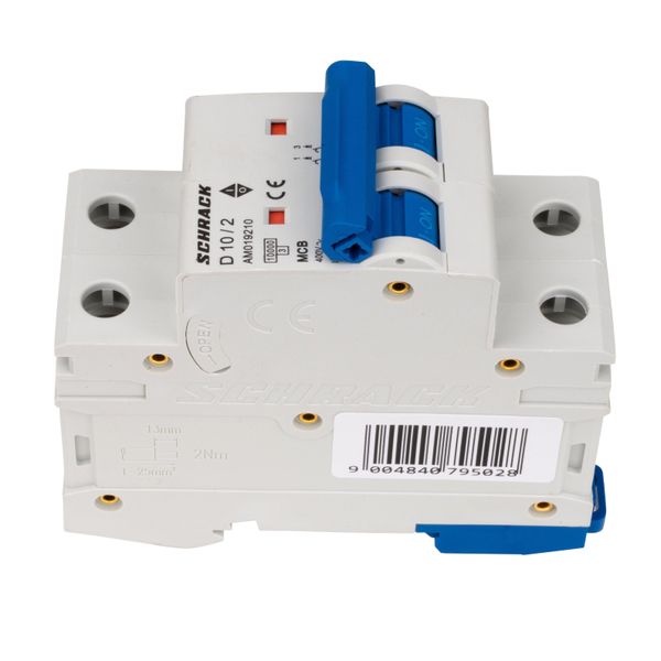 Miniature Circuit Breaker (MCB) AMPARO 10kA, D 10A, 2-pole image 5