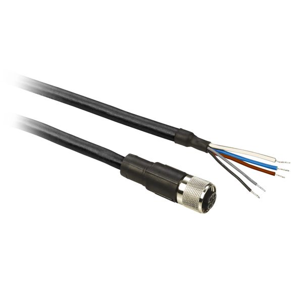 PREWIRED M12 FEMALE 5P 20M PUR STRAIGHT image 1