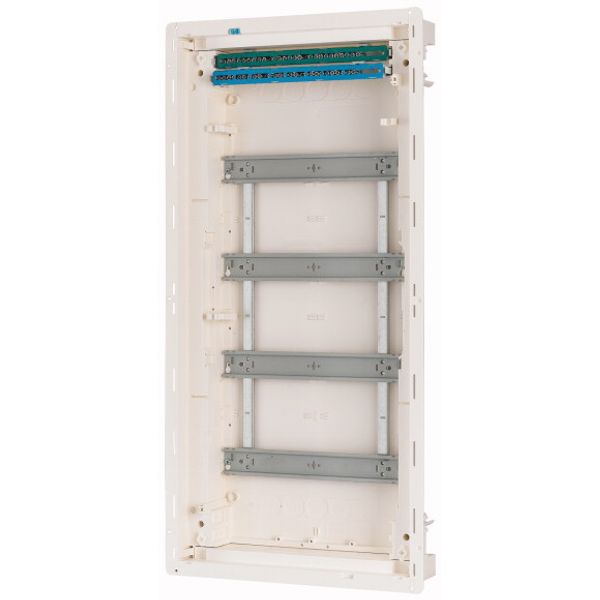 Compact distribution board-flush mounting, 4-rows, super-slim sheet steel door image 4