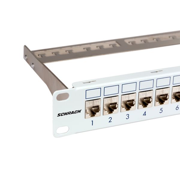 Patchpanel 19" empty for 24 modules (SFA)(SFB), 1U, RAL7035 image 10