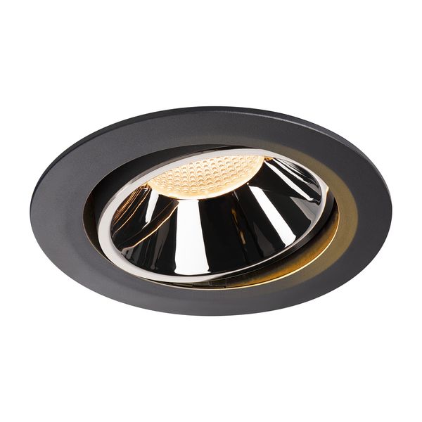 NUMINOS® MOVE DL XL, Indoor LED recessed ceiling light black/chrome 2700K 40° rotating and pivoting image 1