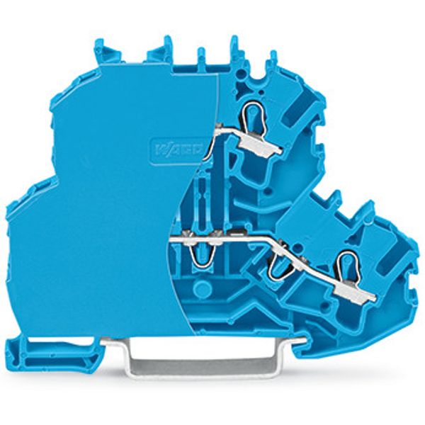 Double-deck terminal block Through/through terminal block with end pla image 3