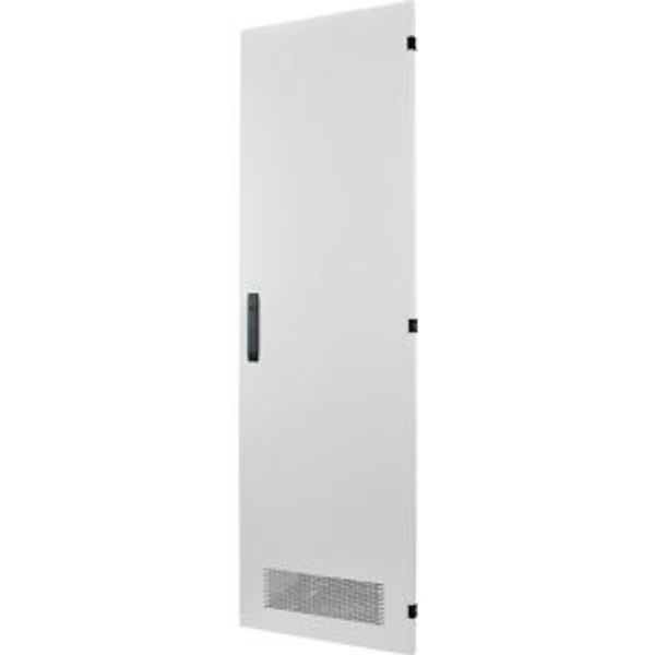 Section door, ventilated IP31, hinges left, HxW = 2000 x 850mm, grey image 4