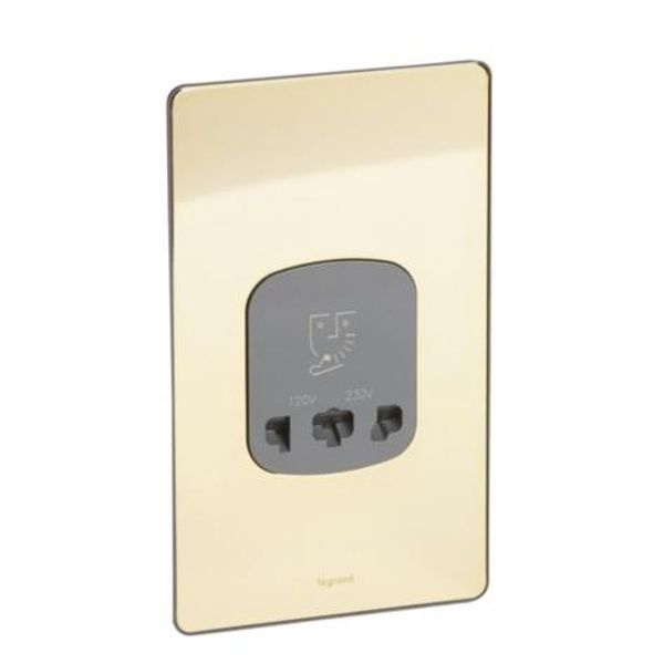 Synergy™ Sleek - shaver socket Glossy gold image 1