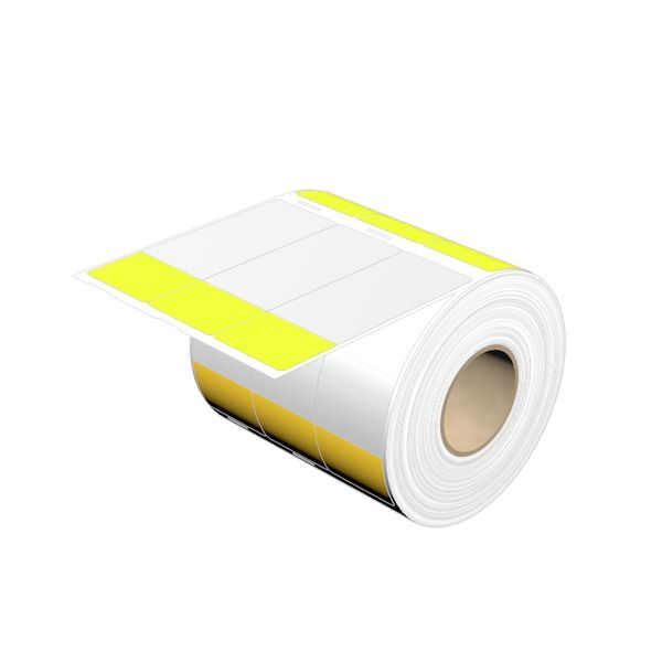 Cable coding system, 8 - 21.7 mm, 93.1 mm, Polyester film, yellow image 1