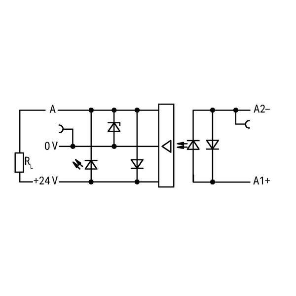 859-708 Optocoupler module; Nominal input voltage: 24 VDC; Output voltage range: 0 … 24 VDC image 6