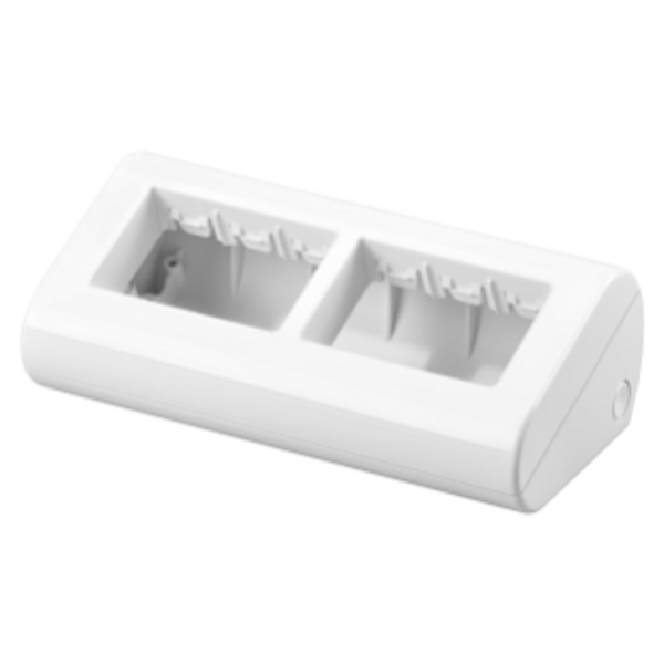 WALL-MOUNTING AND FREE-STANDING CONTAINER - 6 GANG - CLOUD WHITE - SYSTEM image 1