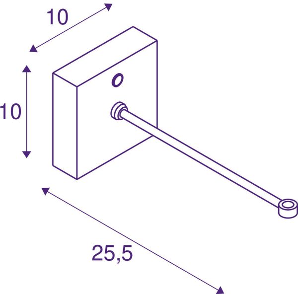 FITU BASE CRANE W 230V LED IP20 black image 2