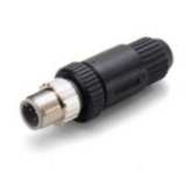 Field assembly connector, M12 straight plug (male), 4-poles, A coded, image 1