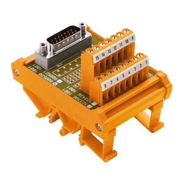 Interface module with terminal, connector, D-sub connectors, acc. to I image 1