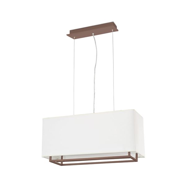 VESPER-1 BROWN PENDANT LAMP 2XE27 MAX 20W image 1