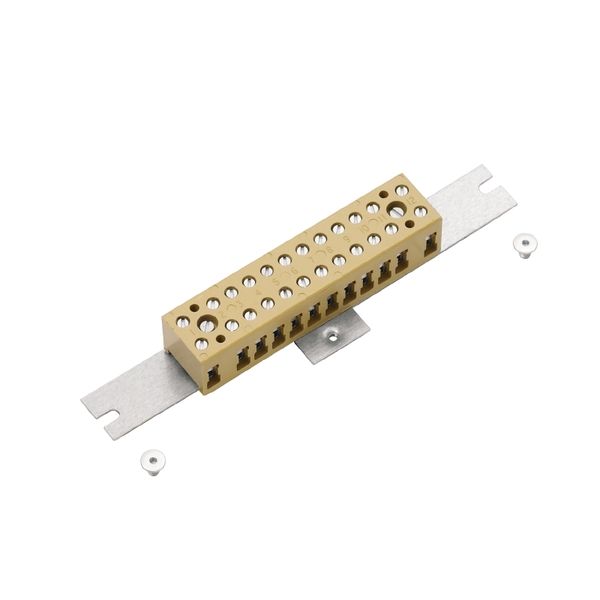 Single- and multi-pole terminal strip, Screw connection, 4 mm², 400 V, image 1