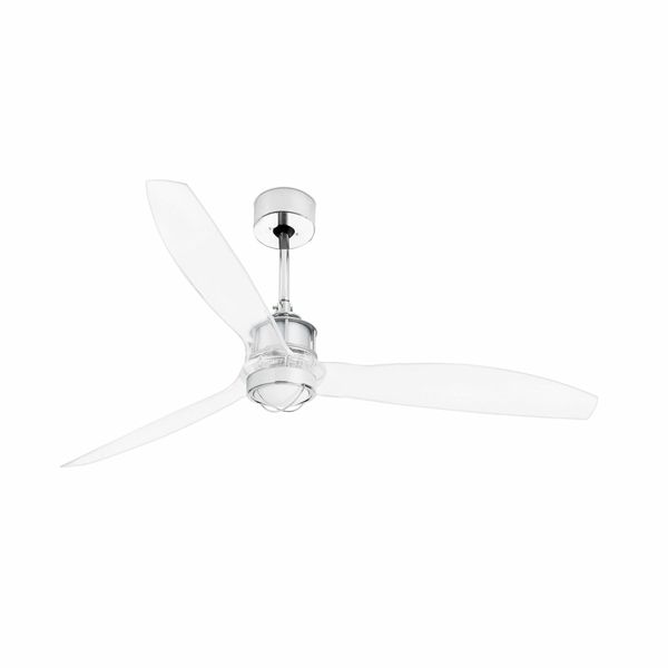 JUST FAN Ø1280MM CHROME BLADES TRANS 17W 3000K W/R image 1