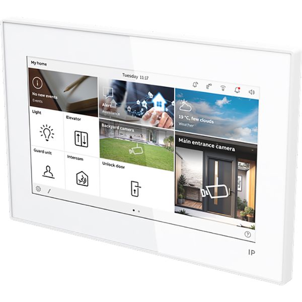 ABB Welcome IP indoor unit Touch Lite 7 white image 1