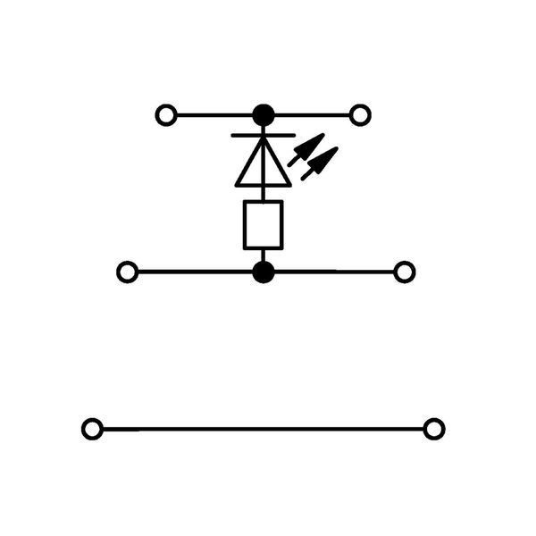 Component terminal block triple-deck LED (red) gray image 2