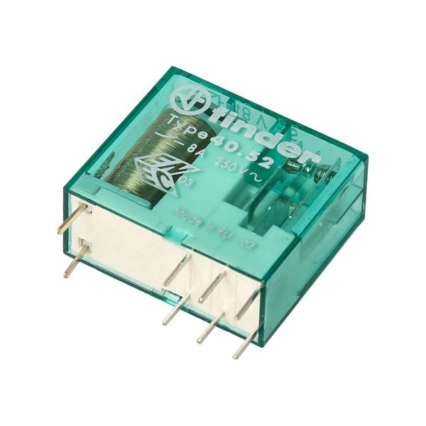 PCB/Plug-in Rel. 5mm.pinning 2CO 8A/48VUC bistable/Agni (40.52.6.048.0000) image 4