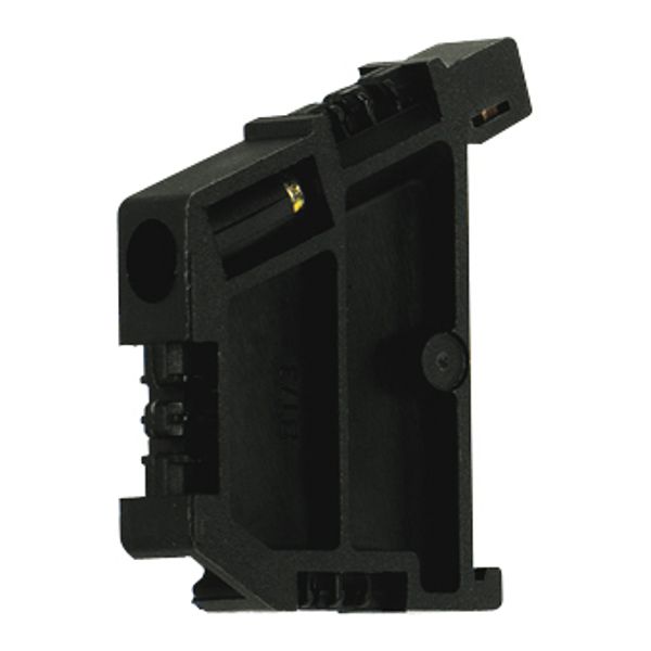 End bracket for DIN-rail "TH35", black, screwable image 1