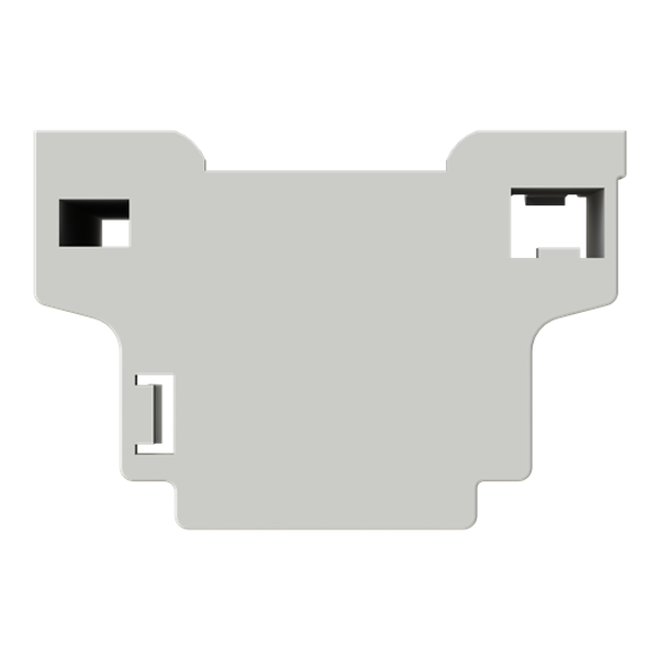 Support for DIN bar for 1-2-3 modules, versionable 0 gang White - Chiara image 1