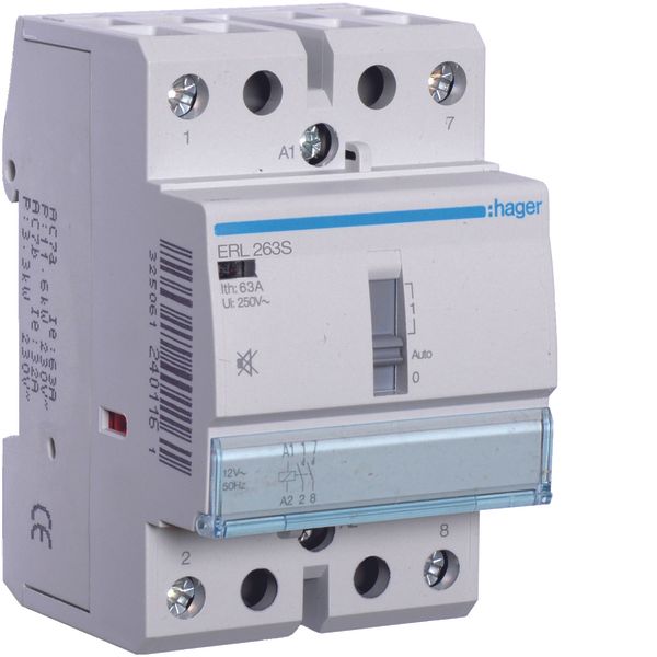 Humfree Override Contactor 63A, 2NO, 12V image 1