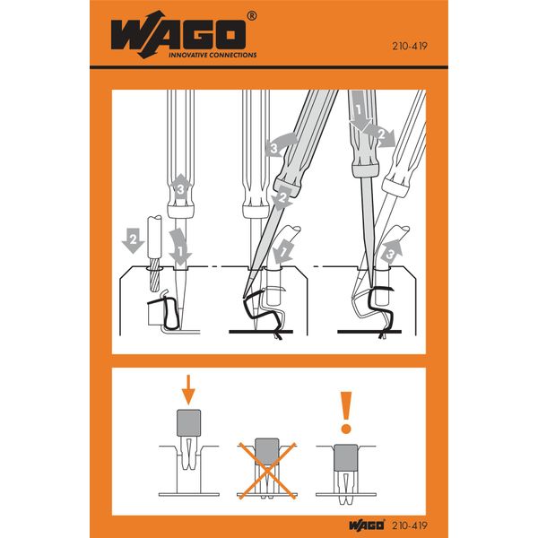 Stickers for operating instructions for FIT CLAMP® connection, univers image 1