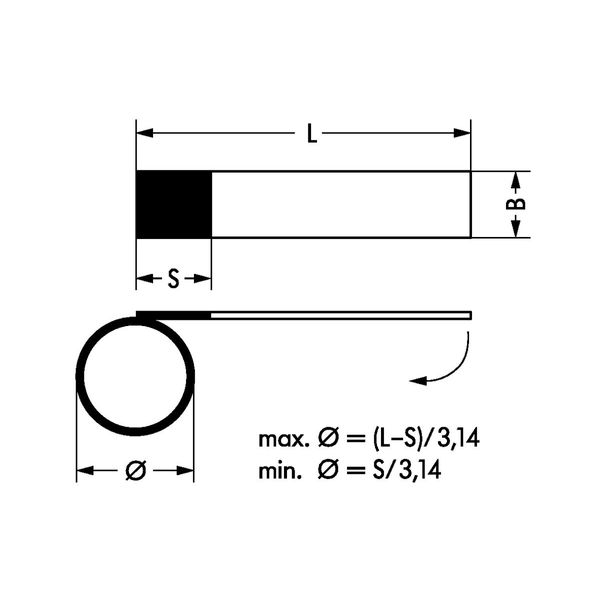 Self-laminating labels for TP printers white image 2