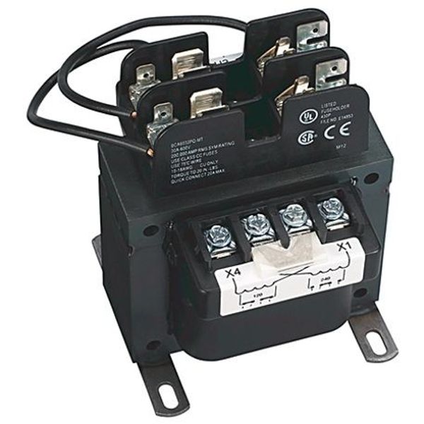 Allen-Bradley, 1497B - CCT, 100VA, 240x480V 60Hz Primary-120/240V Secondary, 0 Primary - 0 Secondary Fuse Blocks image 1