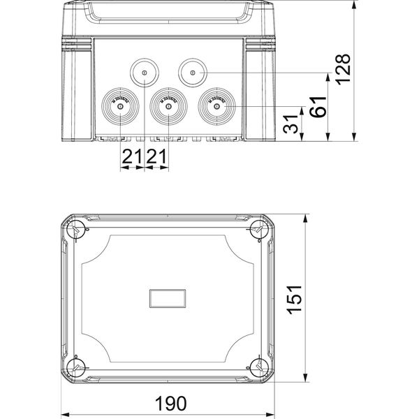 X10 LGR Junction box  190x150x125 image 2