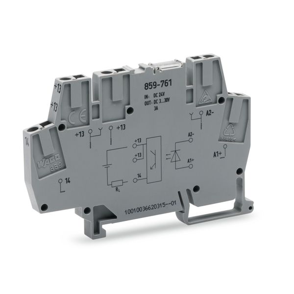859-761 Optocoupler module; Nominal input voltage: 24 VDC; Output voltage range: 3 … 30 VDC image 1