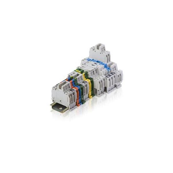 D2,5/5,ADO,EX, TERMINAL BLOCK, FEED THROUGH, GREY, 5MM SPACING, 45X41MM, DIN RAIL MOUNT image 1