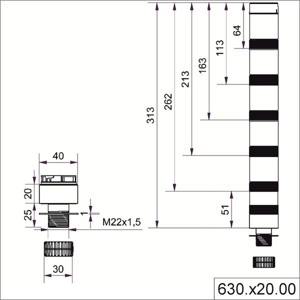 Adapter for single hole mount. EM GY image 3