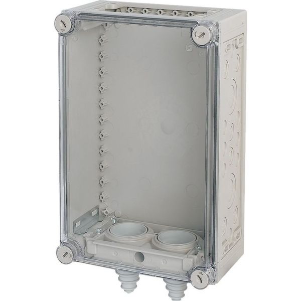 Panel enclosure, with gland plate and cable glands, HxWxD=187.5x250x150mm image 4