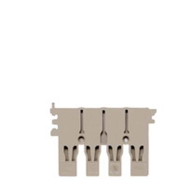 Multi-tier modular terminal, Plug-in connection, 2.5 mm², dark beige image 1