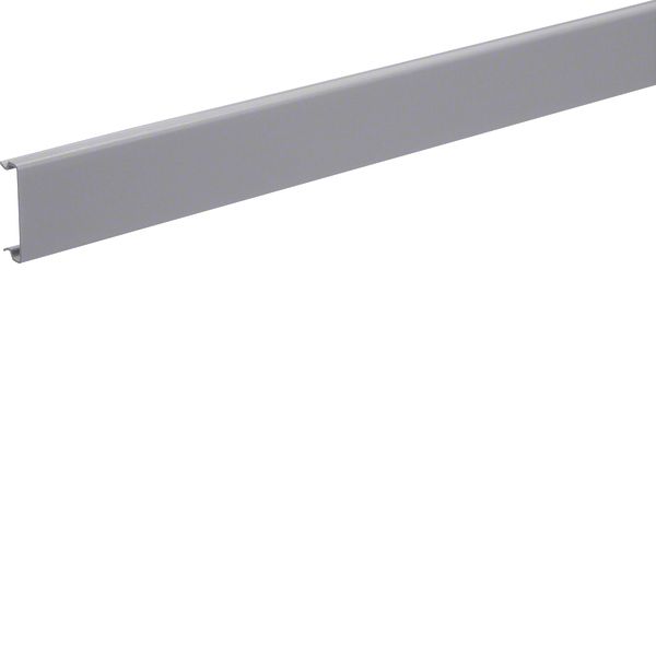 Lid made of PVC for slotted panel trunking BA6 40mm stone grey image 1