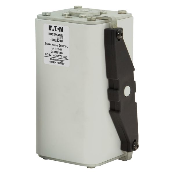 Fuse-link, high speed, 550 A, AC 2000 V, Size 3, 74 x 90 x 143 mm, aR, IEC, single indicator image 8