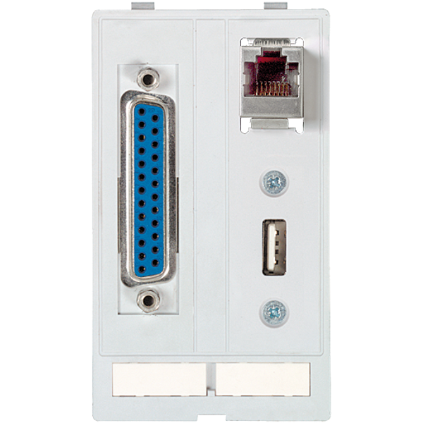 MODLINK  DATA  INSERT 1×SUB-D25 fem./male + 1×RJ45 + 1xUSB fem./fem. image 1