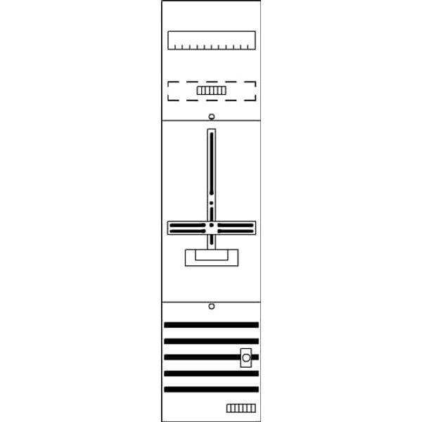 DF17S04 Meter panel, Field width: 1, Rows: 0, 1050 mm x 250 mm x 160 mm, IP2XC image 21