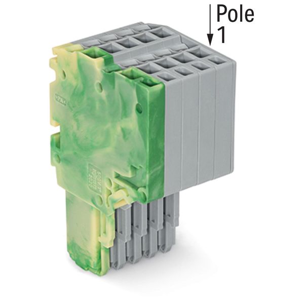 2-conductor female connector Push-in CAGE CLAMP® 1.5 mm² green-yellow/ image 2