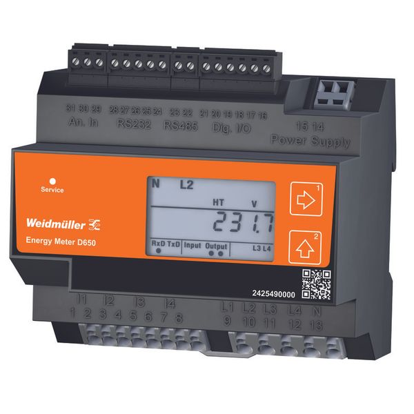 Measuring device electrical quantity, 480 V, Modbus RTU image 1