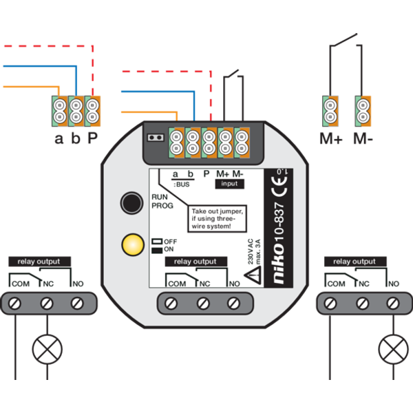 Niko Access Control - external, potential-free relay for flush mountin image 3