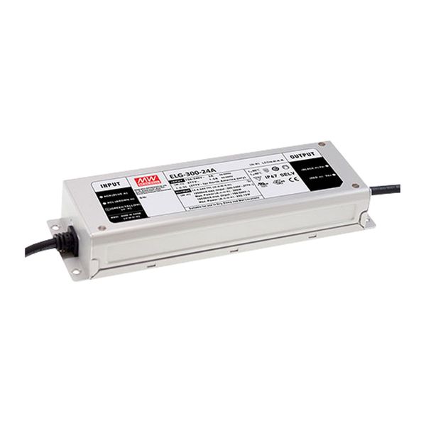 ELG-300-24A Led driver, IP67 300W, 24V, 12,5A CV+CC, MEAN WELL image 1