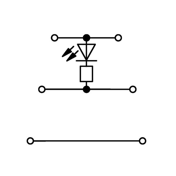 Component terminal block triple-deck LED (red) gray image 2