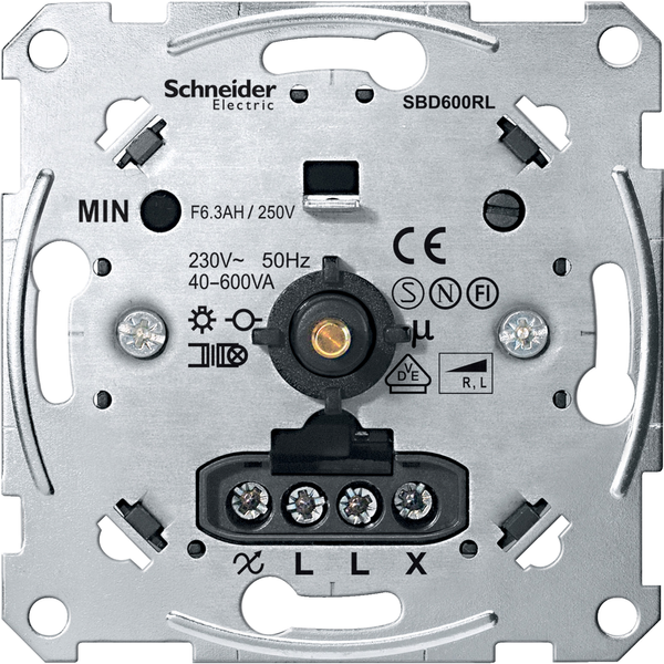 Rotary dimmer insert for inductive load, 40-600 W/VA image 3