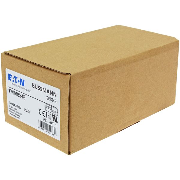 Fuse-link, high speed, 1400 A, AC 690 V, size 3, 76 x 76 x 150 mm, aR, IEC, single indicator image 14