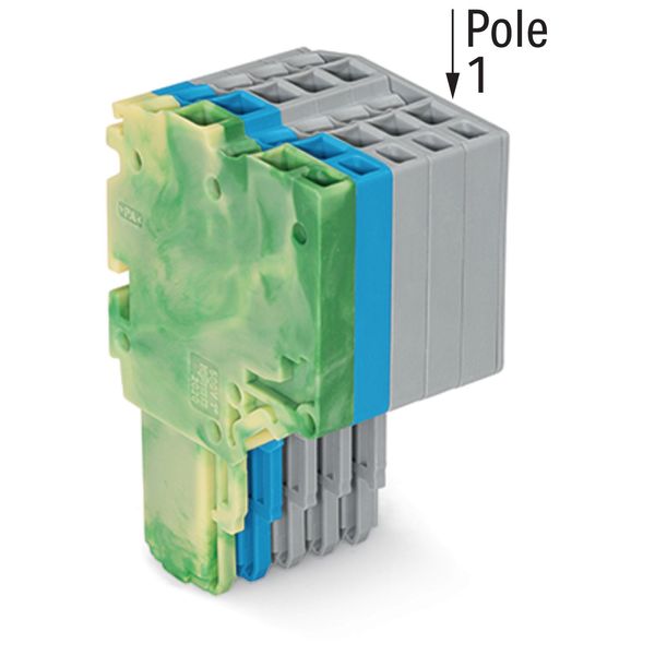 2-conductor female connector Push-in CAGE CLAMP® 1.5 mm² green-yellow/ image 2